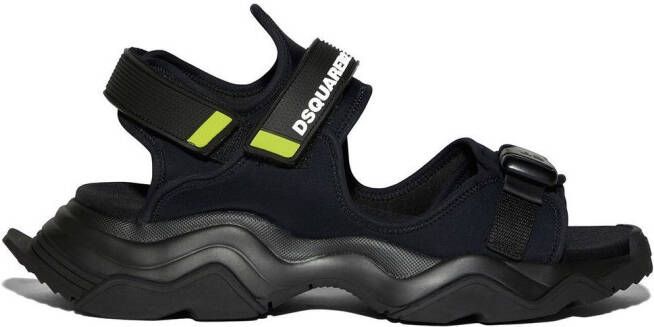 Dsquared2 touch-strap sandals Black