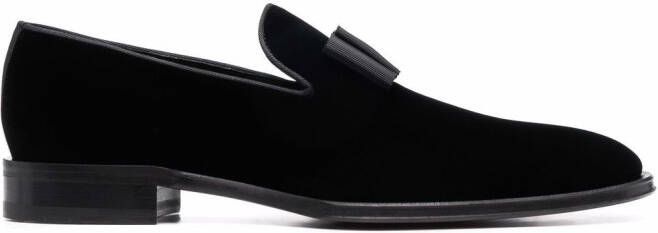 Dsquared2 Ubaldo bom-embellished velvet loafers Black