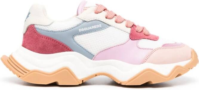 Dsquared2 Wave leather sneakers Pink