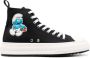 DSQUARED2 x Smurfs high-top cotton sneakers Black - Thumbnail 1