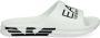 Ea7 Emporio Armani Crusher Distance logo-print slides White - Thumbnail 1