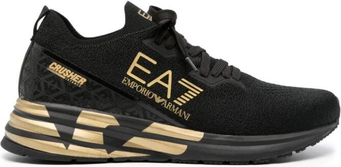 Ea7 Emporio Armani Crusher Distance running sneakers Black