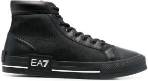 Ea7 Emporio Ar i lace-up high-top sneakers Black