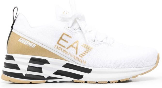 Ea7 Emporio Armani logo low-top sneakers White