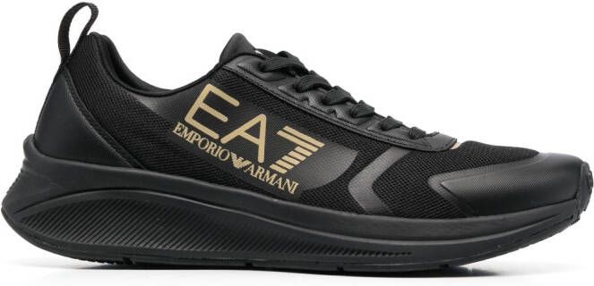 Ea7 Emporio Armani logo-patch sneakers Black