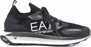 Ea7 Emporio Armani logo-print low-top sneakers Black