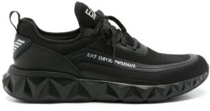 Ea7 Emporio Armani logo-print low-top sneakers Black