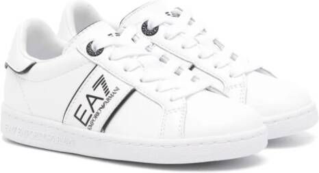 Ea7 Emporio Armani logo-print low-top sneakers White
