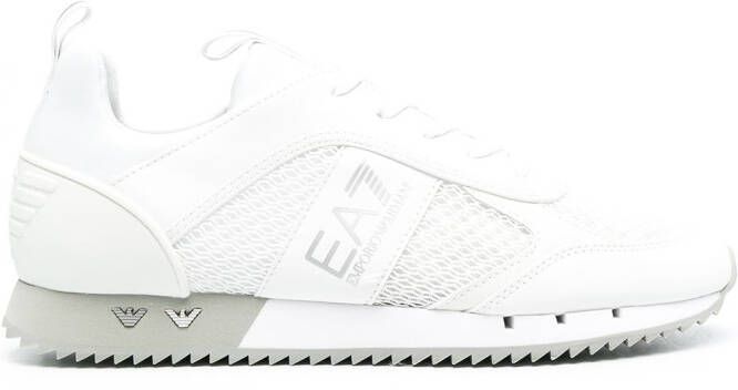 Ea7 Emporio Armani logo side stripe low-top sneakers White