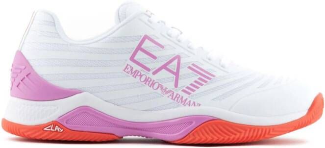 Ea7 Emporio Armani Tech Clay mesh sneakers White