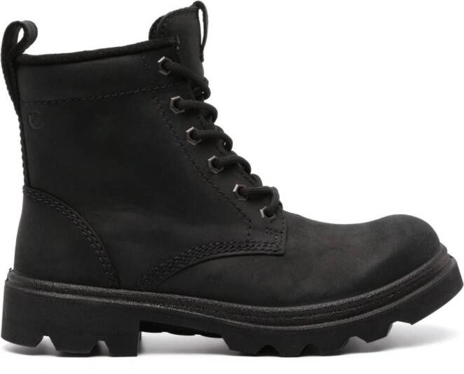 ECCO Grainer lace-up suede boots Black