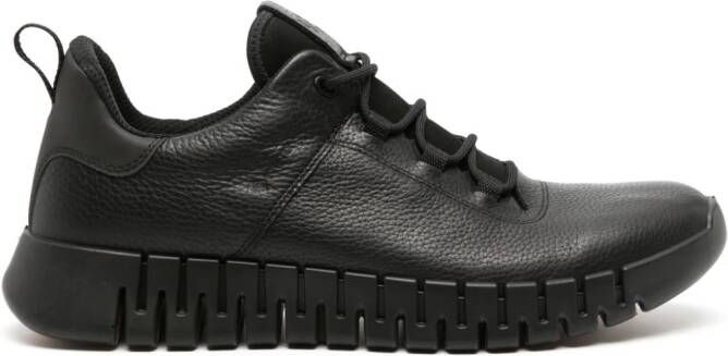 ECCO Gruuv waterproof leather sneakers Black