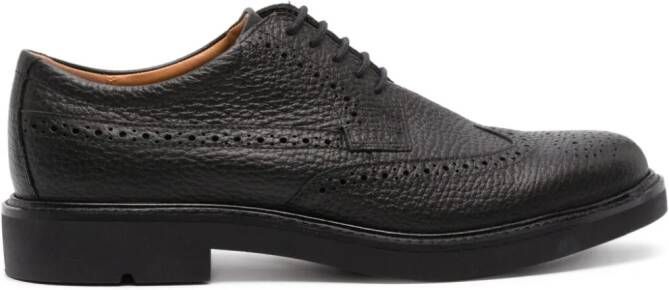 ECCO Metropole London perforated leather brogues Black