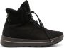 ECCO Solice drawstring suede boots Black - Thumbnail 1