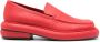 Eckhaus Latta 50mm square-toe leather loafers Red - Thumbnail 1