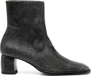 Eckhaus Latta Bowed 50mm leather boots Black