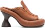 Eckhaus Latta Court 105mm square-toe mules Brown - Thumbnail 1