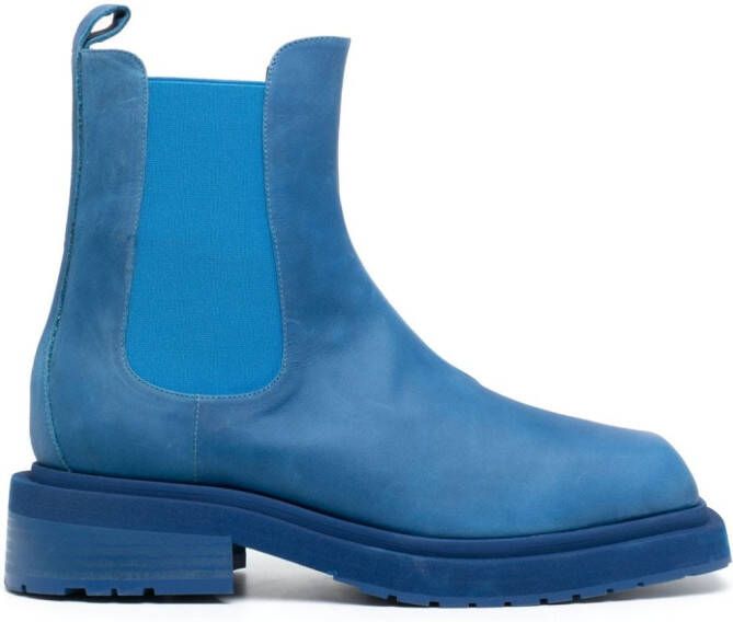 Eckhaus Latta Mike 50mm square-top ankle boots Blue