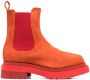 Eckhaus Latta Mike elasticated-side panel boots Orange - Thumbnail 1