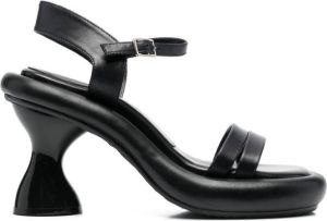 Eckhaus Latta Raft 115mm heeled sandals Black