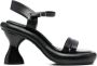 Eckhaus Latta Raft 115mm heeled sandals Black - Thumbnail 1