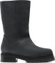 Eckhaus Latta square-toe 45mm leather boots Black - Thumbnail 1