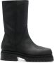 Eckhaus Latta square-toe 70mm leather boots Black - Thumbnail 1