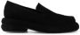 Eckhaus Latta Stacked slip-on suede loafers Black - Thumbnail 1
