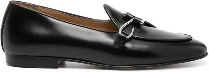 Edhen Milano Comporta hook leather loafers Black