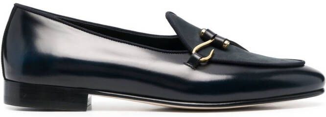 Edhen Milano Comporta polished leather loafers Blue