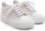 Eleventy Kids panelled canvas sneakers Neutrals - Thumbnail 1