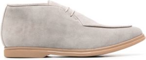 Eleventy lace-up suede boots Grey