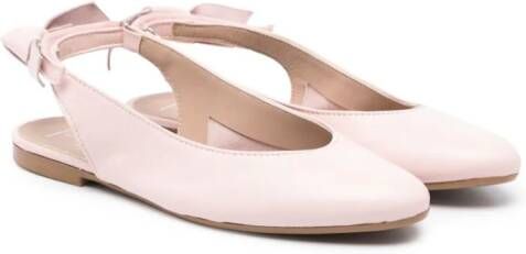 Eli1957 bow-detail leather ballerina shoes Pink