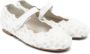 Eli1957 floral-appliqué ballerina shoes White - Thumbnail 1