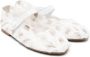 Eli1957 floral-appliqué tulle ballerina shoes White - Thumbnail 1