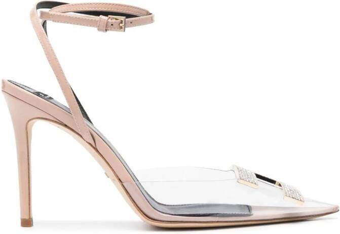 Elisabetta Franchi 95mm patent leather pumps Pink