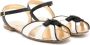 Elisabetta Franchi La Mia Bambina bow-detail leather sandals Black - Thumbnail 1