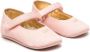 Elisabetta Franchi La Mia Bambina logo-embroidered leather crib shoes Pink - Thumbnail 1