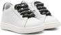 Elisabetta Franchi La Mia Bambina zip-up leather sneakers White - Thumbnail 1