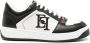 Elisabetta Franchi logo-embroidered leather sneakers White - Thumbnail 1