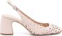 Emporio Armani 55mm cut-out leather pumps Pink - Thumbnail 1