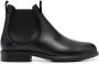 Emporio Armani ankle leather boots Black - Thumbnail 1