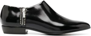 Emporio Armani block heel ankle boots Black