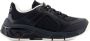 Emporio Armani chevron-quilted lace-up sneakers Black - Thumbnail 1