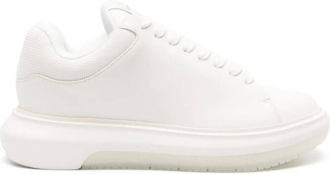 Emporio Armani Chunky leather sneakers White
