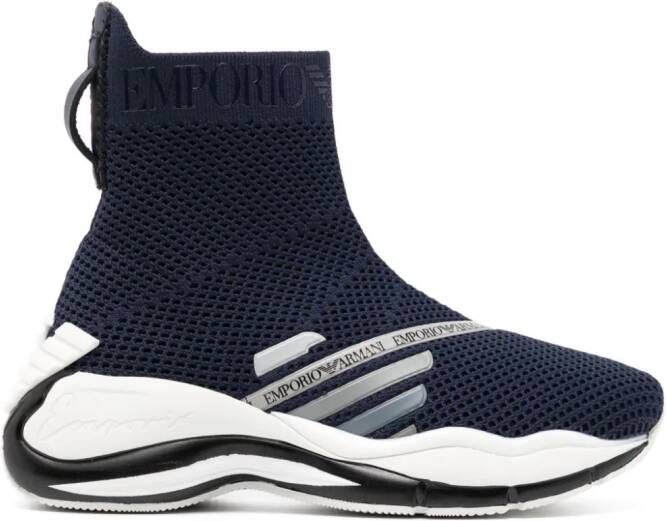Emporio Armani chunky slip-on sneakers Blue