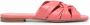 Emporio Armani flat leather slides Pink - Thumbnail 1