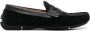 Emporio Armani flocked-logo driving loafers Black - Thumbnail 1