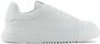 Emporio Armani grained-leather sneakers White - Thumbnail 1