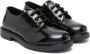 Emporio Ar i Kids lace-up leather loafers Black - Thumbnail 1